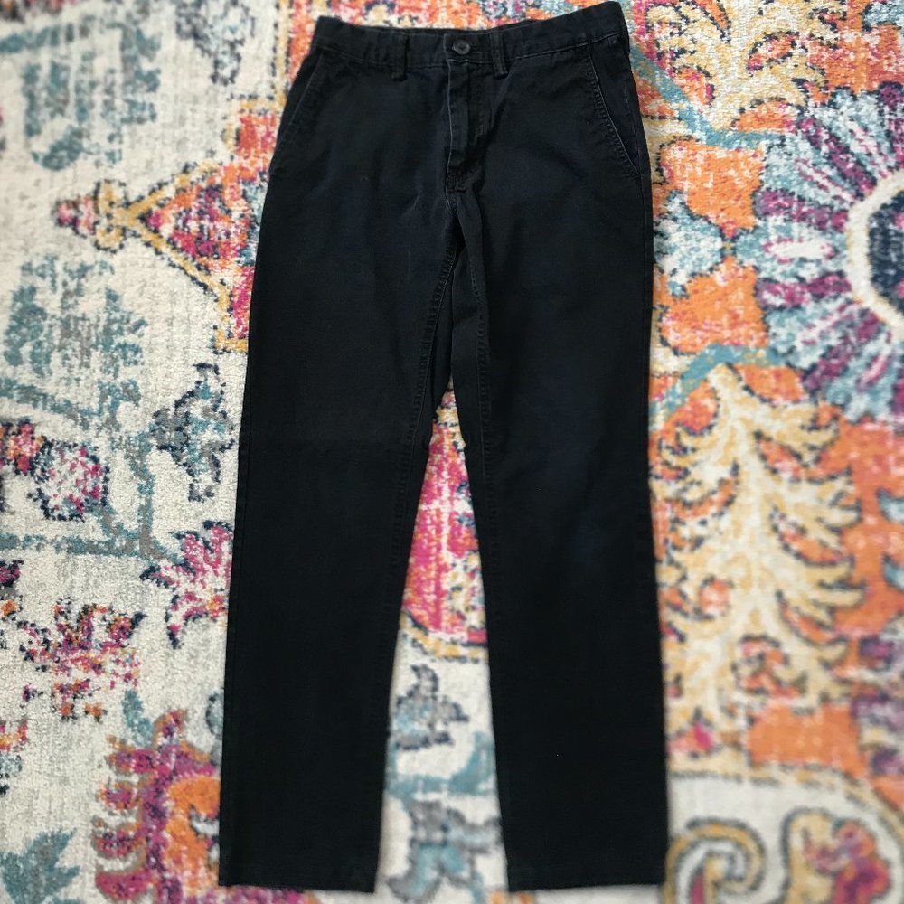OLD NAVY Slim Black Chino Khaki Pants 28x30